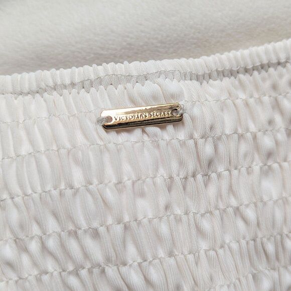 Victoria's Secret Swim Zuma Smocked Itsy Bottom White - Picture 4 of 4